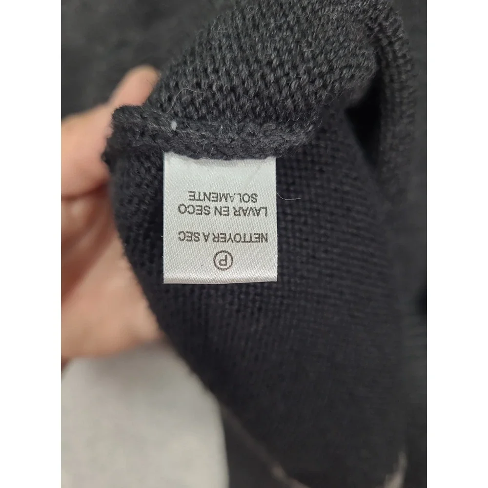 Alex Cannon Italian Yarn Wool 1/4 Zip Sweater‎ Mens Sz Med Brown Color Block